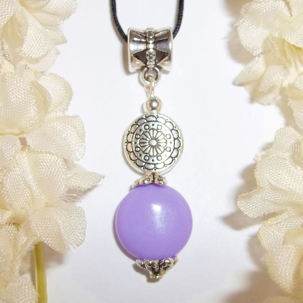 Purple Necklace Set Adjustable Length NWT 4837